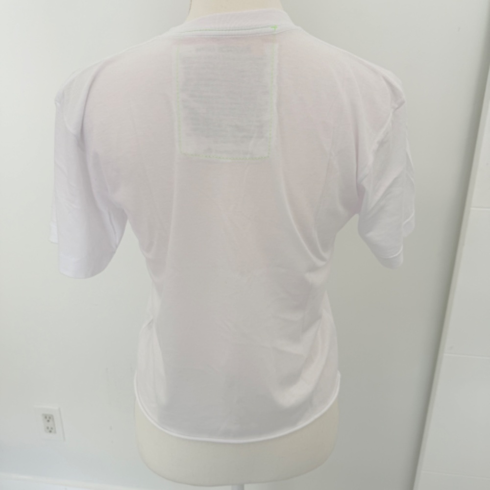 Aviator Nation White Short Sleeve Tee Shirt with Heart Small - Picture 4 of 6